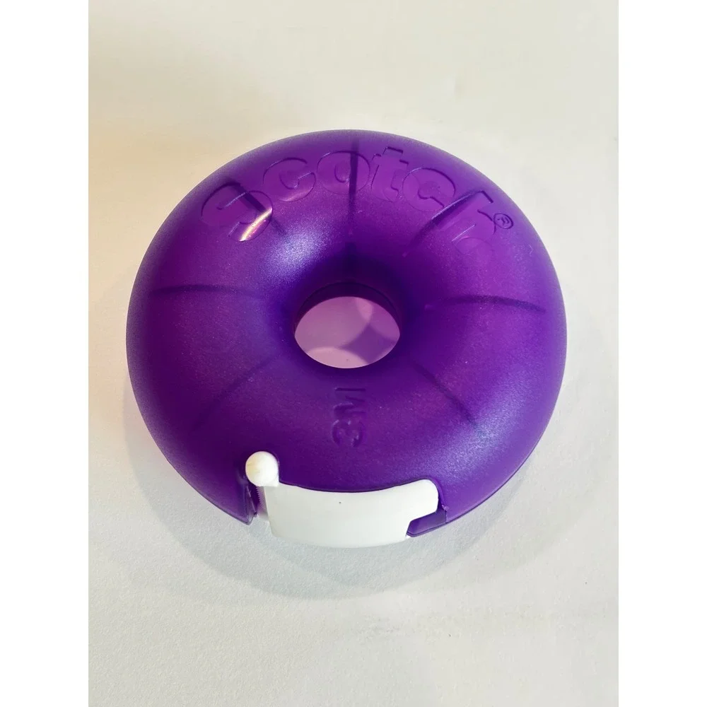 Scotch 3M Purple Donut Tape Dispenser Portable Round Travel Office School Y2K